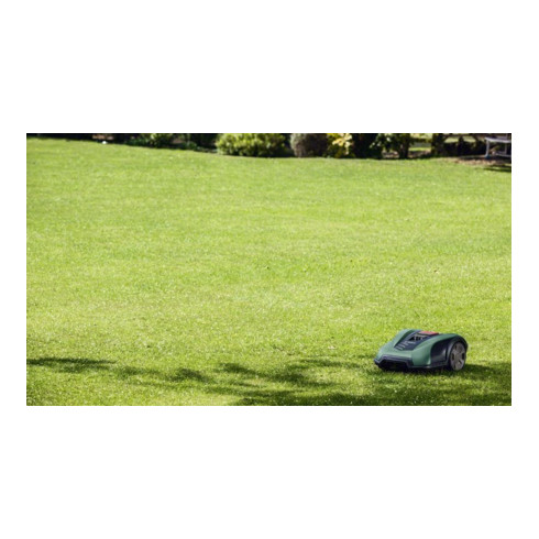 Tondeuse à gazon robot Bosch Indego M 700, station de charge, 2 connecteurs de câble, limitation 175m