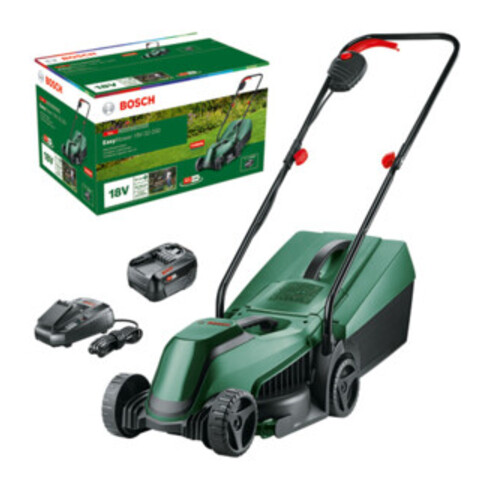Tondeuse à gazon sans fil EasyMower 18V-32-200 Bosch : 1 bloc batterie PBA 18V 4,0Ah W-C