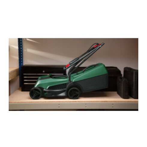 Tondeuse à gazon sans fil EasyMower 18V-32-200 Bosch : 1 bloc batterie PBA 18V 4,0Ah W-C