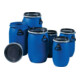 Tonnelet cylindrique 120 l polyéthylène bleu D. ouv. de remplissage 400 mm GRAF-1
