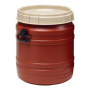 Weithalsfass brun couvercle beige 55 l Ø 410 × H 495 mm ouverture Ø 354 mm-3
