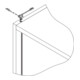 Top-Einspeiser schw. li, 36W 12V,36W, 2m,LED-St. Schw.-4
