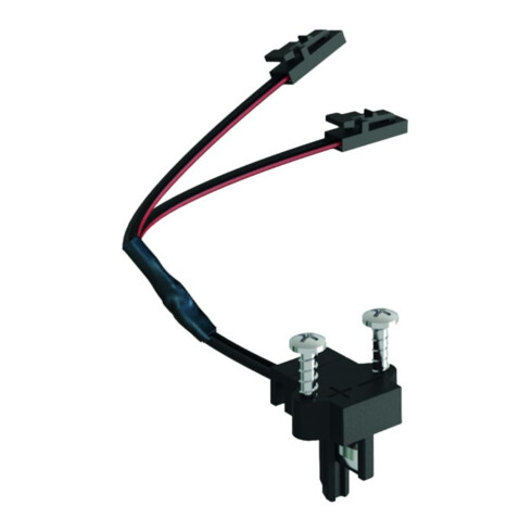 Top-Einspeiser schw. li, 60W 12V,60W,2m,2LED-St. Schw.