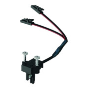 Top-Einspeiser schw. re, 60W 12V,60W,2m,2LED-St. Schw.