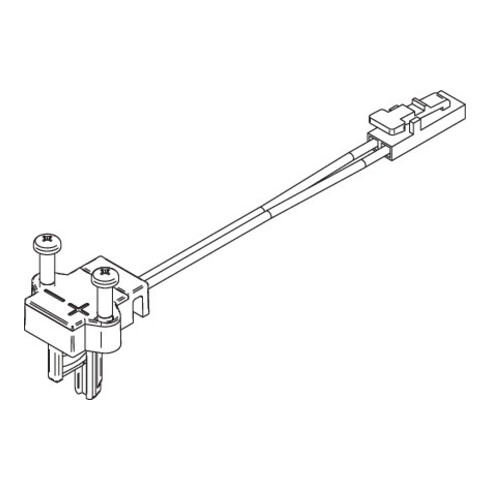 Top-Einspeiser weiß, re, 36W 12V,36W, 2m,LED-St. ws