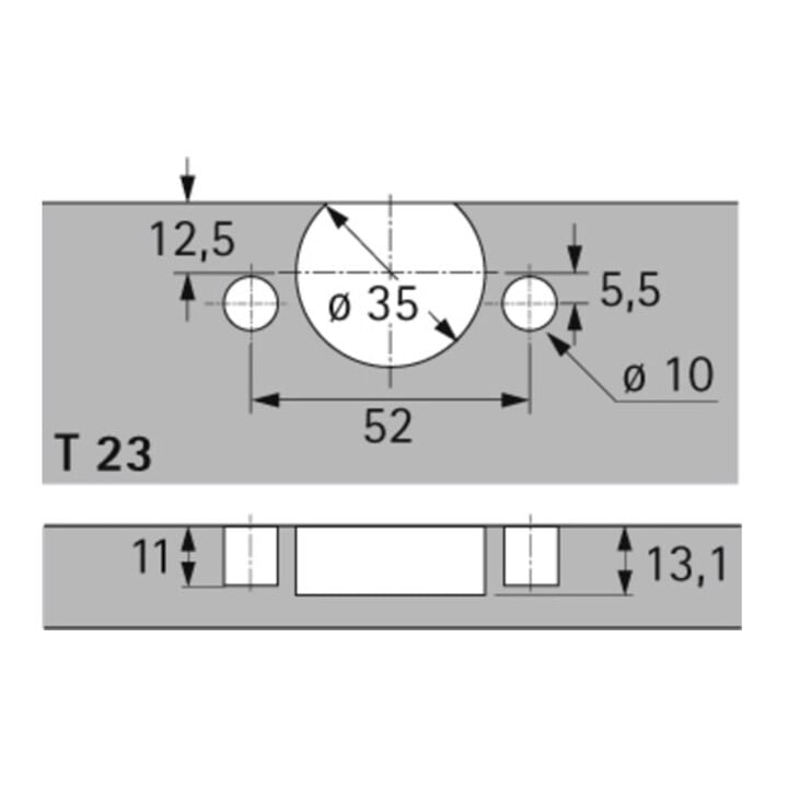 Topfscharnier Selekta TH 33 z.Einp.HETTICH