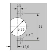 Topfscharnier Selekta TH 33 z.Einp.HETTICH-4