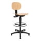 Topstar Arbeitsdrehstuhl Tec 11 Bodengleiter+Fußring Buche 590-840mm-1
