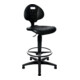 Topstar Arbeitsdrehstuhl Tec 20 Bodengleiter+Fußring Polyurethanschaum schwarz 590-840mm-1