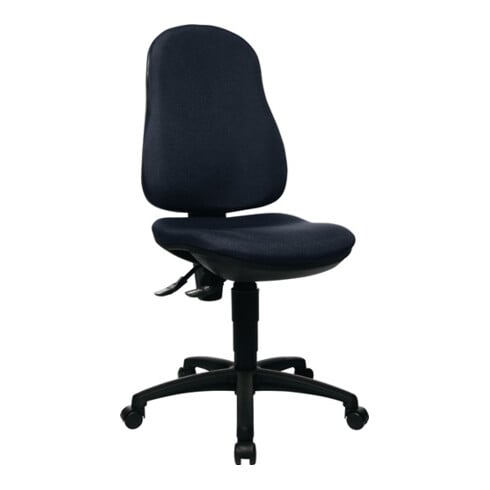 Topstar Bürodrehstuhl schwarz Lehnen-H.580mm Sitz-H.420-550mm o.Armlehnen