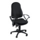 Topstar Bürodrehstuhl schwarz Lehnen-H.580mm Sitz-H.420-550mm o.Armlehnen-1