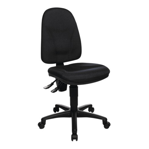 Topstar Bürodrehstuhl Sitzhöhe 420-550mm schwarz m.Lendenwirbelstütze ohne Armlehnen