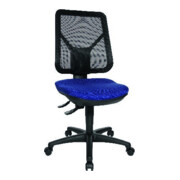 Topstar Bürodrehstuhl Sitzhöhe 430-510mm blau mit Lendenwirbelstütze ohne Armlehnen