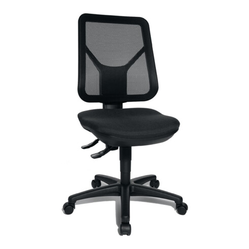 Topstar Bürodrehstuhl Sitzhöhe 430-510mm schwarz mit Lendenwirbelstütze ohne Armlehnen