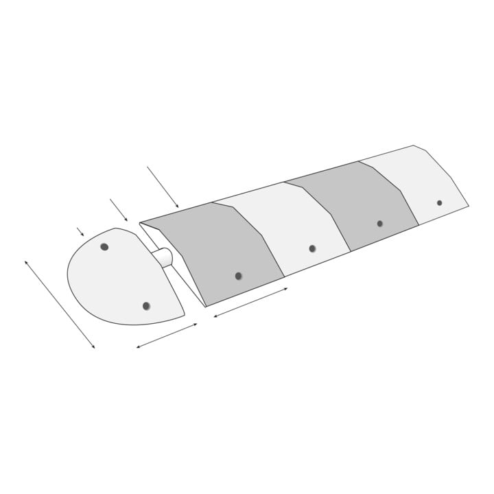 TOPSTOP Richtstange 48/2 mm feuerverzinkt
