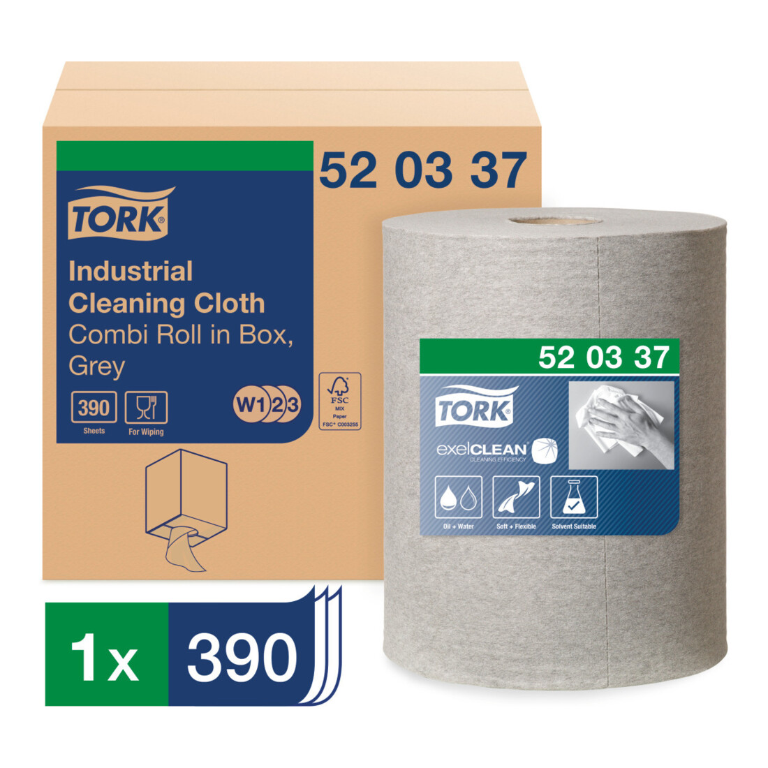 TORK Industrie reinigingsdoeken, Type: R