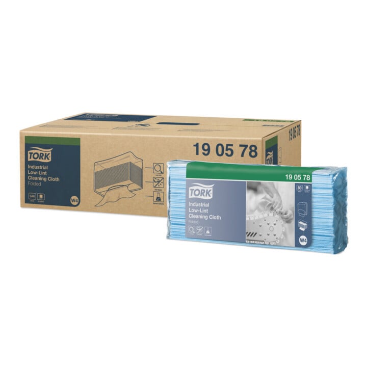 TORK Jeu de chiffons de nettoyage industriels peu pelucheux 5 pièces, Type: R
