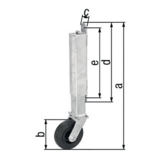 Torlaufrolle zum Anschrauben für Tore bis 70 kg Durchmesser 100mm