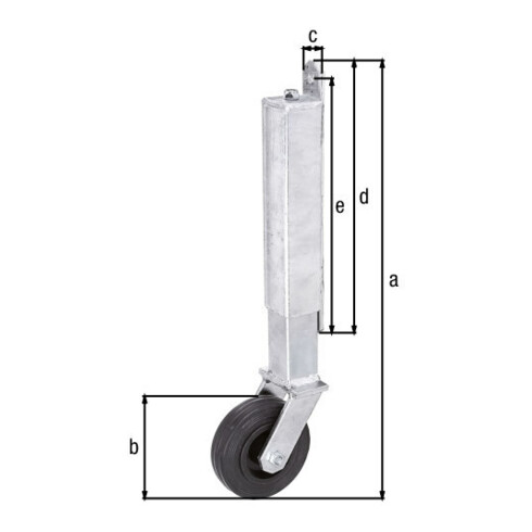 Torlaufrolle zum Anschrauben für Tore bis 70 kg Durchmesser 100mm