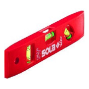Torpedowasserwaage PTM 5 20cm ABS Ku.rot 1,50 mm/m Magnet SOLA