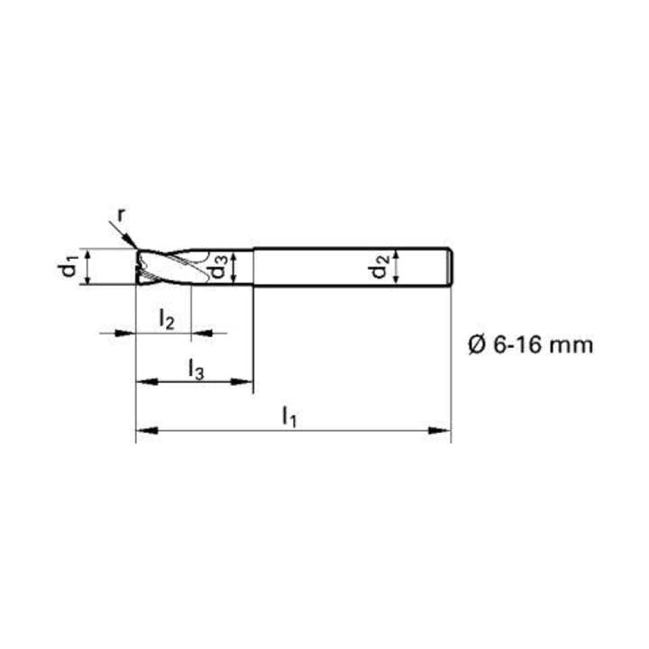 Torusfr. VHM WN N Signum12,0/1,5 mm XL Gühring