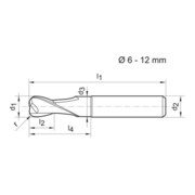 Torusfr. WN VHM Signum 6,0/2,0mm Z 2 L Gühring-1