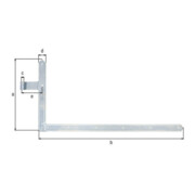 Torwinkelband 400x800x40x105mm STA galv.verz.d.pass.li.unten 5mm GAH-3