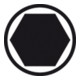 Tournevis hexagonal Wiha avec manche en croix (334)