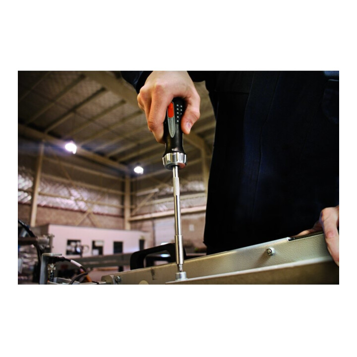 Tournevis à cliquet 1/4" magnétique 6 embouts E/D/E