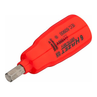 Tournevis à douille HAZET 8801K-6KV Carré creux 10 mm (3/8 pouce) Hexagone creux profilé 6 mm