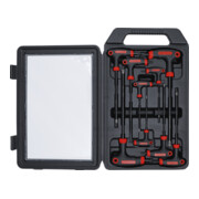 Tournevis avec poignée en T Profil en T (pour TX) avec perçage frontal T10 - T50 9 pièces BGS Do it yourself-1