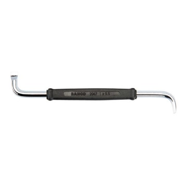 Tournevis d’angle E/D/E doublement coudé fente 2,0 x 1 mm