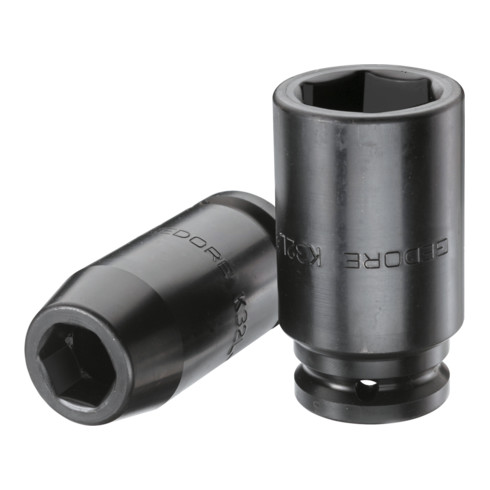 Douille pour clé à chocs Gedore 3/4" hexagonale, longue