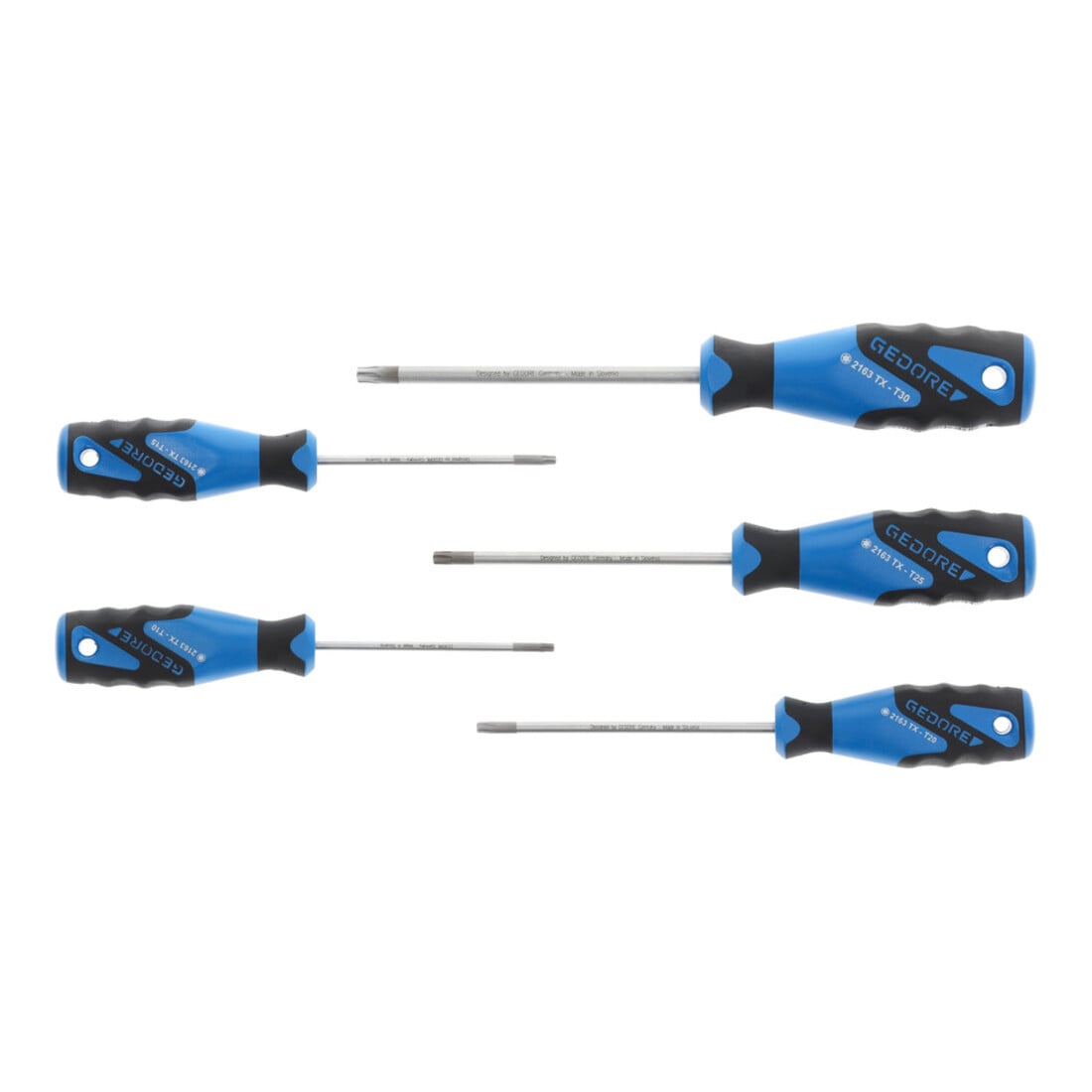 Tournevis Gedore 3C jeu de 5 pièces TX T10-T30