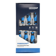 Tournevis Gedore 3C jeu de 6 pcs PH+PZ 0-1-2-4