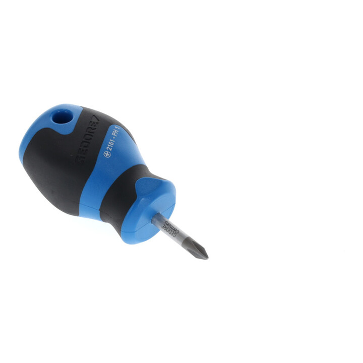Tournevis Gedore, forme courte, empreinte cruciforme PH 1