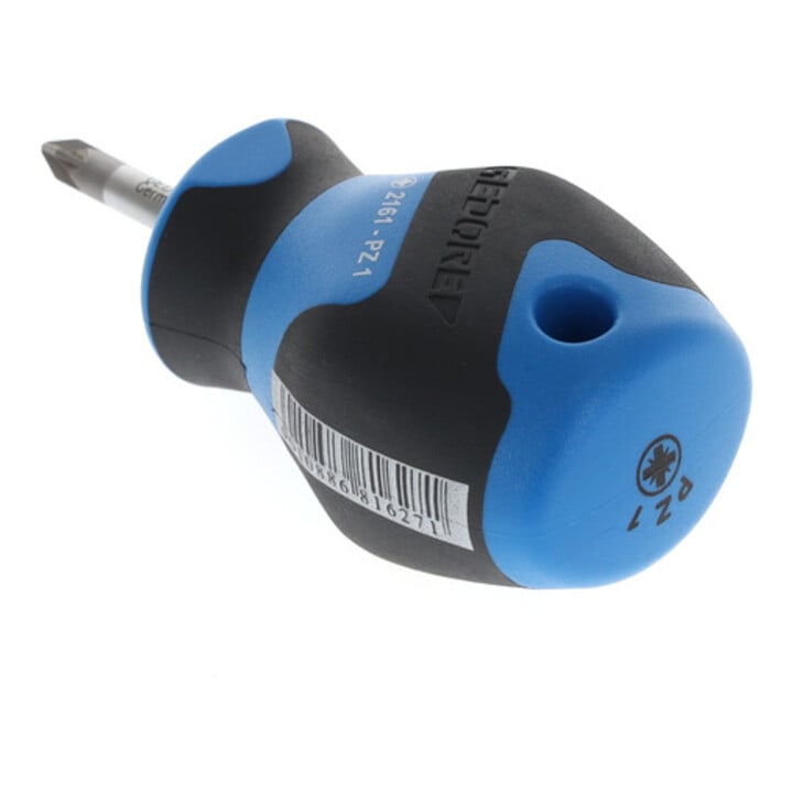 Tournevis Gedore, forme courte, empreinte cruciforme PZ 1