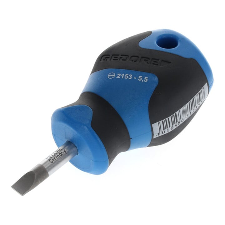 Tournevis Gedore, forme courte, fente 5,5 mm