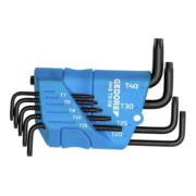 Tournevis Gedore offset dans son support 9 pcs TX T7-T40-1