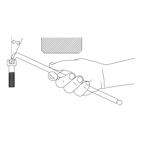 Tournevis Gedore XL, double embout à bille