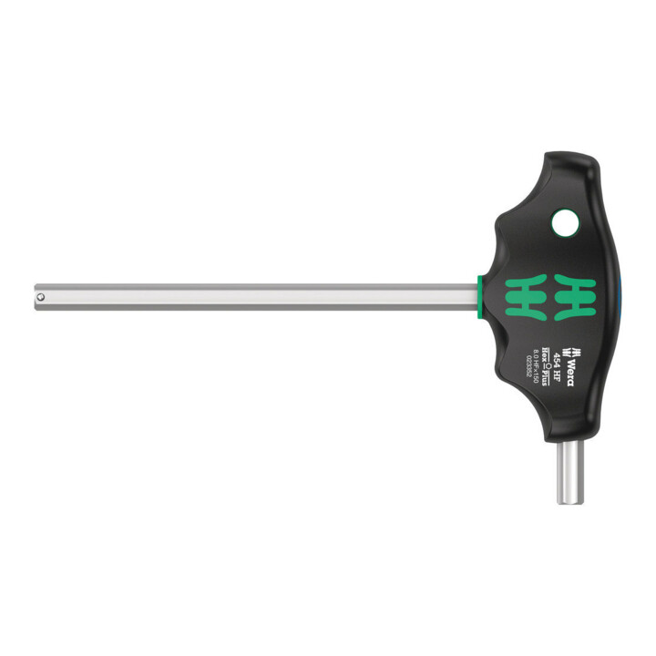 Tournevis hexagonal Wera 454 HF à poignée croisée Hex-Plus avec fonction de maintien, 8 x 150 mm