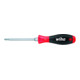 Tournevis ISO8764 PZD taille 1x5x80mm L.tot.186mm lame hex./emm. av.manche multi