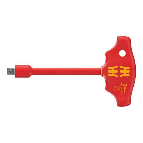 Tournevis isolé Wera 410 i VDE B à manche en T pour douilles 3/8", 3/8" x 130 mm