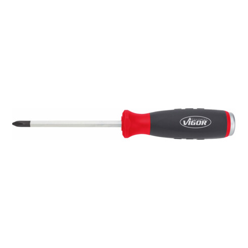 VIGOR Tournevis cruciforme avec capuchon à frapper V3602 Profil cruciforme PH PH 2 Longueur totale : 100 mm