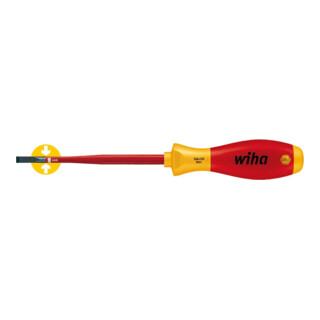 Tournevis slimFix VDE à fente ouv.6,5x125mm L.tot.268mm av.manche multic. SoftFi
