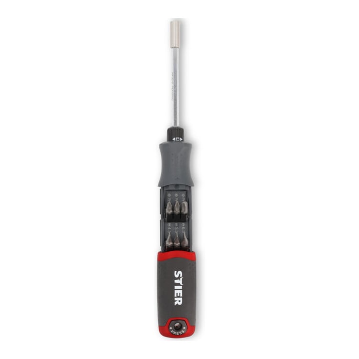 Set STIER Tournevis avec magasin de embouts 13 pièces + porte-embouts KraftSpezial