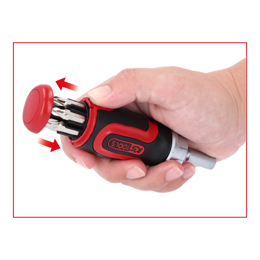 Tournevis tom pouce à cliquet KS Tools 1/4" 6 en 1