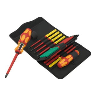 Tournevis Wera Kraftform Kompakt VDE 17 RA 1, 17 pièces
