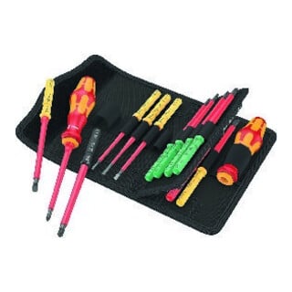Tournevis Wera Kraftform Kompakt VDE 17 Universal 1 Tool Finder, 17 pièces