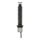 Tower Power USB-Charger Tischsteckdosenleiste 3-fach mit 2 USB Ladebuchsen 2m H05VV-F 3G1,5, in Tischplatte versenkbar